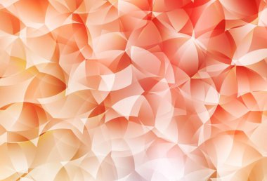 Light Orange vektörü soyut çokgen şablonu. Üçgenli parlak renkli çizimler. Arkaplanlarınız için desenli desen.
