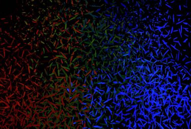 Tekrarlanan çubuklarla koyu renkli vektör şablonu. Soyut şablon üzerinde çizgileri olan renkli, parlak bir illüstrasyon. Reklamınız, posteriniz, afişiniz için en iyi tasarım.