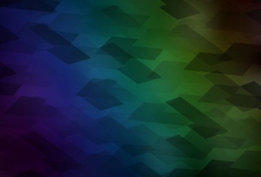 Koyu mavi, çizgileri ve dikdörtgenleri olan yeşil vektör düzeni. Dikdörtgenli soyut gradyan çizimi. Web siteleri için şablon kullanılabilir.