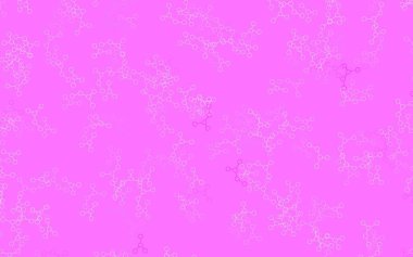 Açık Mor, Pembe vektör arkaplan ve yapay zeka formları. Yapay zeka bağlantılarıyla basit bir şekilde renkli tasarım. Poster ve teknoloji sembolü.