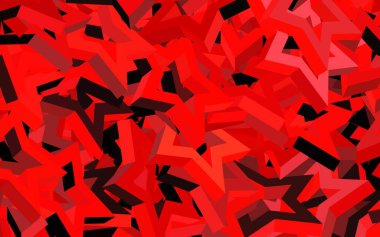 Noel yıldızlı açık kırmızı vektör deseni. Bulanık arkaplanda gradyanı olan yıldızlar. Astronomi web siteleri için desen.