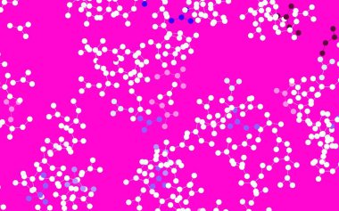 Yapay zeka formlarıyla açık mor vektör arkaplan. Yapay zekanın bağlantı ve noktalarıyla soyut illüstrasyon. Bilim için desen, geleceksel tasarımlar..