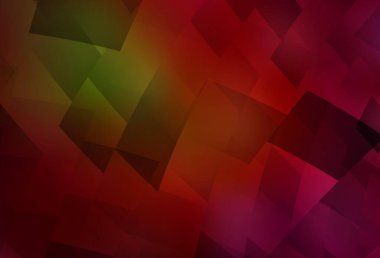 Koyu yeşil, dikdörtgen biçiminde kırmızı vektör dokusu. Renkli dikdörtgenlerle modern soyut çizimler. İniş sayfası için modern şablon.