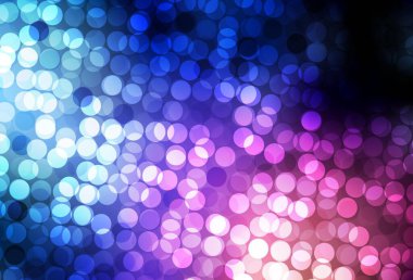 Lacivert, lekeli kırmızı vektör arkaplan. Doğa tarzında renkli baloncuklu soyut illüstrasyon. Fütürist reklamlar ve kitapçıklar için şablon.