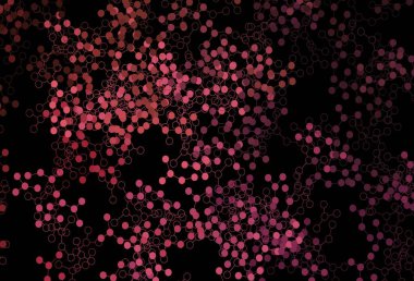 Koyu pembe, kırmızı vektör arkaplan ve yapay zeka verileri. Yapay zeka bağlantılarıyla basit bir şekilde renkli tasarım. Bilim için desen, geleceksel tasarımlar..