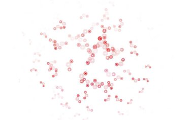 Disklerle açık kırmızı vektör dokusu. Renkli su damlaları olan modern soyut çizimler. Marka kitabınız için yeni şablon.