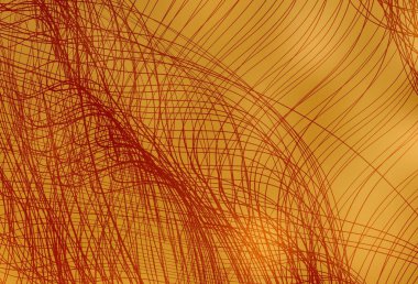 Açık Turuncu vektör dokusu ve ince çizgiler. Soyut ve gradyan renkte renkli çizimler. Posterler ve afişler için iş tasarımı.