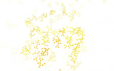 Açık Kırmızı, sarı vektör arkaplan ve yapay zeka formları. Yapay zeka bağlantılarıyla basit bir şekilde renkli tasarım. Siber yeniliklerin tasviri için tasarım.