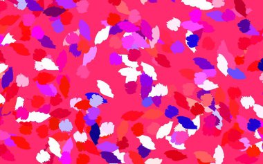 Açık mavi, Memphis şekilli kırmızı vektör arkaplan. Soyut gradyan şekilli basit renkli çizimler. Kartvizitiniz için modern tasarım.