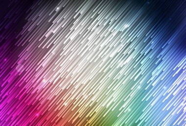 Düz çizgileri olan koyu renkli vektör düzeni. Çizgilerle modern geometrik soyut çizim. Reklamınız, posteriniz, afişiniz için en iyi tasarım.