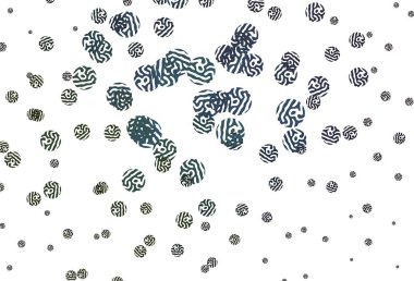 Açık mavi, soyut şekilli yeşil vektör arkaplan. Soyut gradyan şekilli basit renkli çizimler. Web siteniz için basit tasarım.