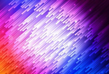 Açık mavi, kırmızı vektör arkaplan ve düz çizgiler. Bulanık dekoratif tasarım basit bir şekilde çizgilerle. Güzel geçmişiniz için şablon.