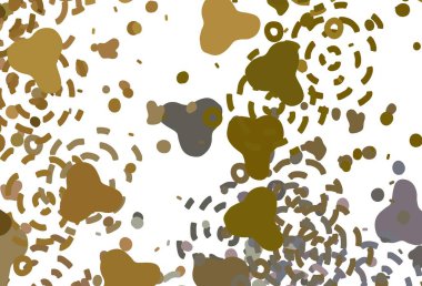 Açık yeşil, rastgele şekilli sarı vektör deseni. Soyut gradyan şekilli basit renkli çizimler. Bir cep telefonu için arka plan.