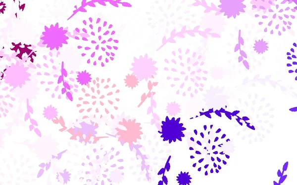Hellrosa Vektorhintergrund Mit Blumen Rosen Brandneue Farbige Illustration Mit Blumen — Stockvektor