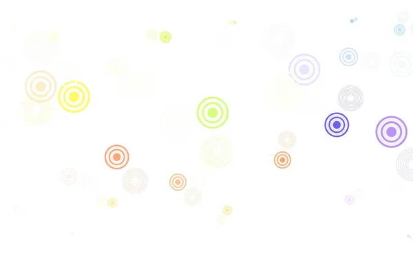 Світло Оранжевий Векторний Фон Бульбашками Розмиті Бульбашки Абстрактному Тлі Барвистим — стоковий вектор