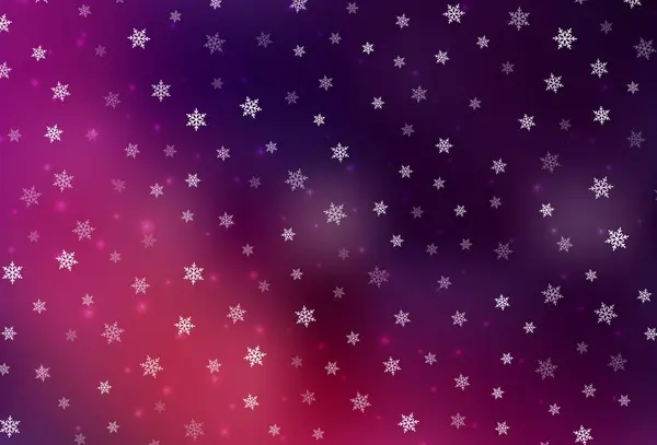Donkerroze Vector Lay Out Nieuwjaarsstijl Kleurrijke Illustratie Met Kerstsimbolen Tekens — Stockvector