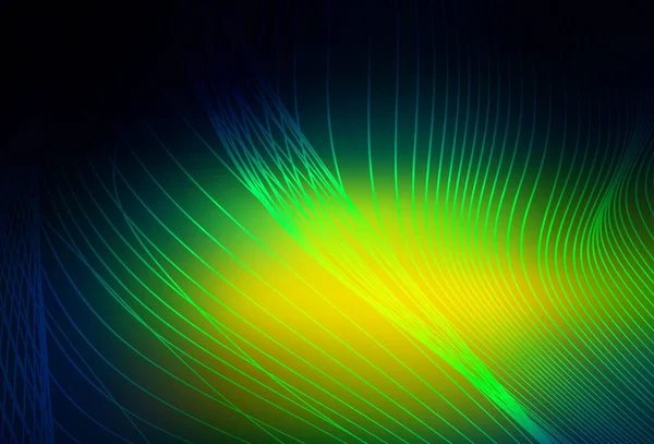 深蓝色 绿色矢量抽象明亮的模板 用渐变设计的闪光抽象图解 设计的背景 — 图库矢量图片