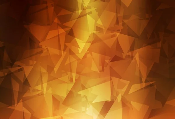 Mörkorange Vektor Polygonal Bakgrund Färgglad Illustration Polygonal Stil Med Lutning — Stock vektor
