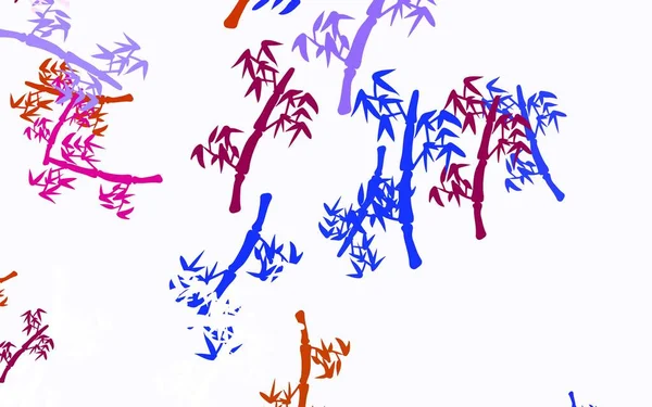 Vecteur Violet Clair Fond Abstrait Avec Des Branches Feuilles Branches — Image vectorielle
