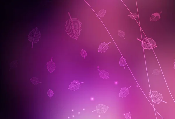 Dark Purple Fond Abstrait Vecteur Rose Avec Des Arbres Des — Image vectorielle