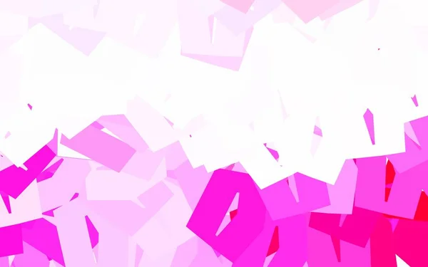 六角形のライトピンクベクトルレイアウト カラフルな六角形でぼかしの背景 ブランドブックの新しいテンプレート — ストックベクタ