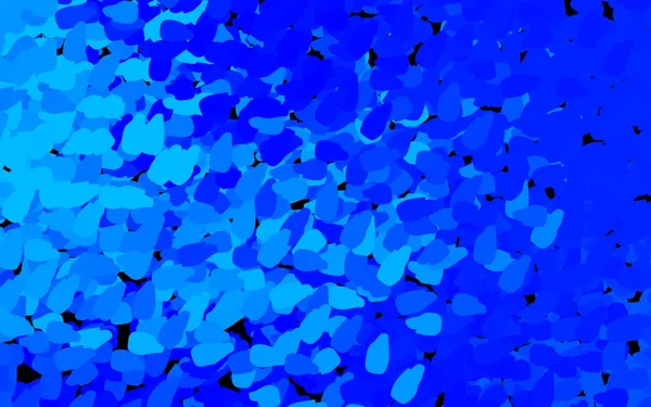 Fondo Vectorial Azul Oscuro Con Formas Abstractas Formas Caóticas Coloridas — Vector de stock