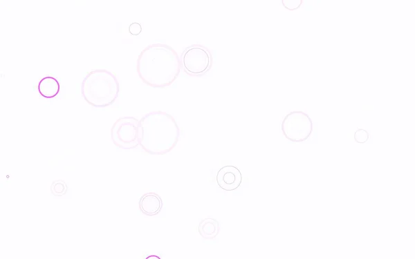 Texture Vectorielle Violet Clair Avec Disques Illustration Avec Ensemble Cercles — Image vectorielle
