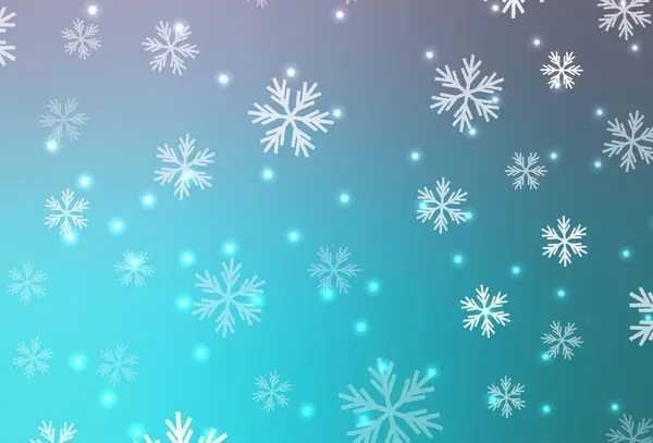 Светло Розовый Голубой Вектор Искушают Ледяные Снежинки Звезды Современная Геометрическая — стоковый вектор