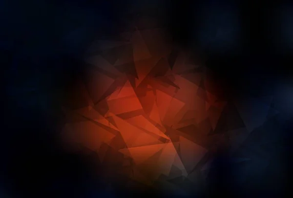 Plantilla Mosaico Triángulo Vector Rojo Oscuro Una Ilustración Color Completamente — Vector de stock