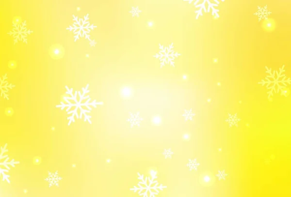 Fond Vectoriel Jaune Clair Style Noël Illustration Gradient Abstraite Avec — Image vectorielle