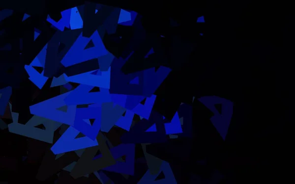Темно Синяя Желтая Векторная Компоновка Линиями Треугольниками Современная Абстрактная Иллюстрация — стоковый вектор