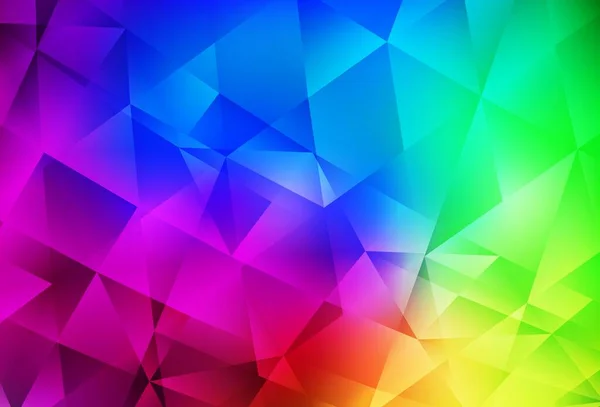 Dark Multicolor Vektor Polygon Abstrakten Hintergrund Ein Muster Mit Polygonalen — Stockvektor