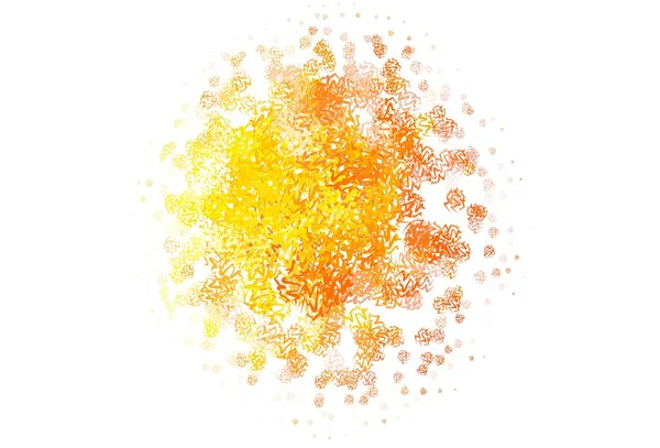 Licht Oranje Vector Achtergrond Met Wrange Lijnen Gloednieuwe Kleurrijke Illustratie — Stockvector