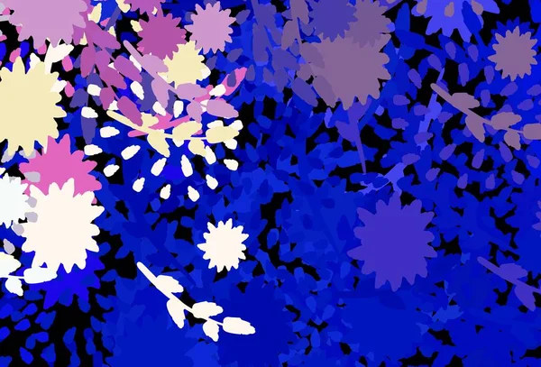 Ανοιχτό Ροζ Μπλε Διάνυσμα Φόντο Αφηρημένα Σχήματα Απλή Πολύχρωμη Απεικόνιση — Διανυσματικό Αρχείο