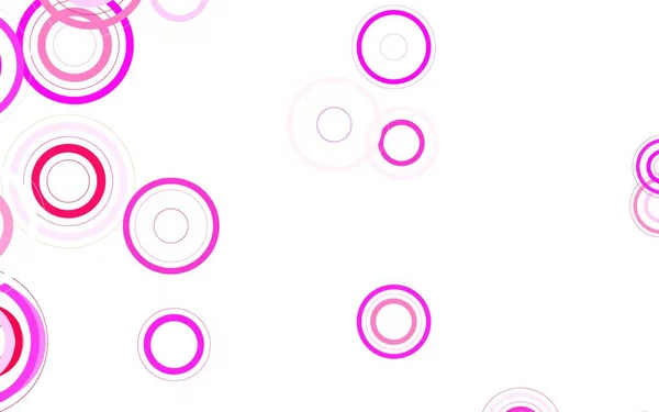 Světlá Růžová Žlutá Vektorová Kulisa Tečkami Abstraktní Ilustrace Barevnými Bublinami — Stockový vektor