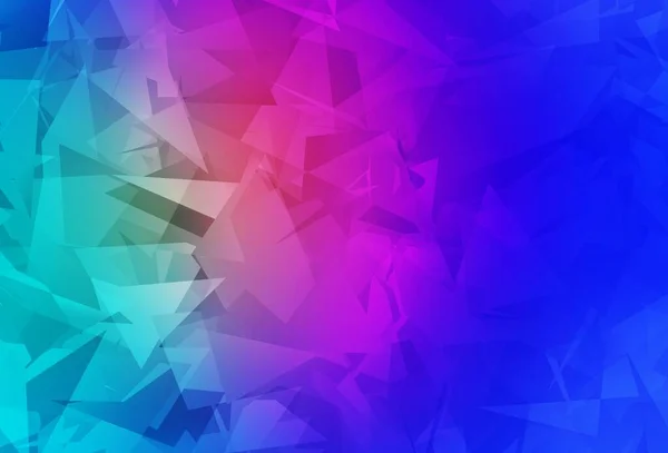 Bleu Clair Motif Vectoriel Rouge Avec Des Polygonales Aléatoires Formes — Image vectorielle