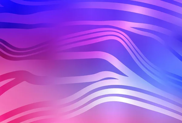 浅粉色 蓝色矢量背景 有水平线 色彩斑斓的抽象图解与渐变线 网站的摘要设计 — 图库矢量图片