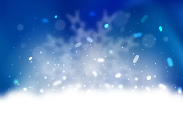 Fondo Vectorial Con Copos Nieve Navidad Nieve Sobre Fondo Abstracto — Vector de stock