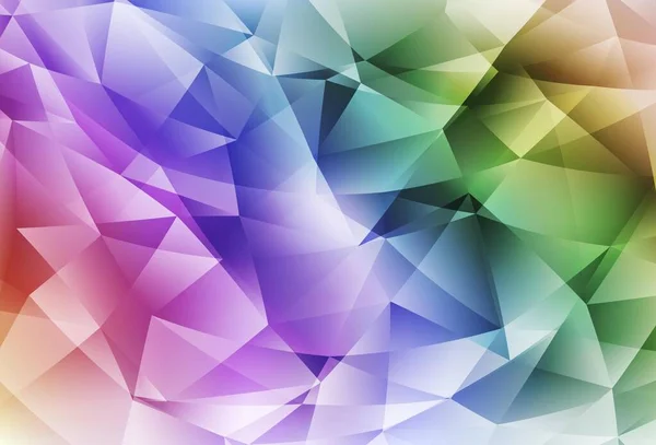 Ljus Flerfärgad Vektor Polygonal Mall Modern Abstrakt Illustration Med Trianglar — Stock vektor
