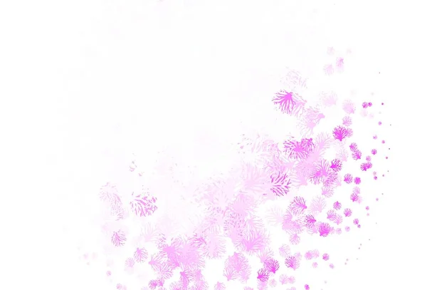 Світло Рожеві Векторні Елегантні Шпалери Гілками Блискуча Кольорова Ілюстрація Листям — стоковий вектор