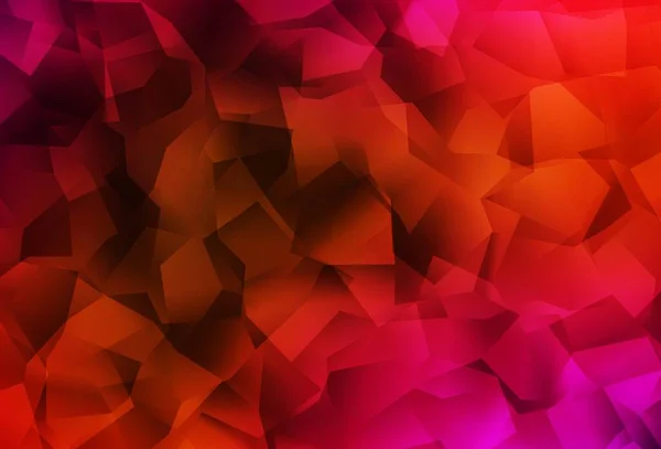 Светло Розовый Красный Векторный Треугольник Геометрическая Иллюстрация Стиле Оригами Градиентом — стоковый вектор