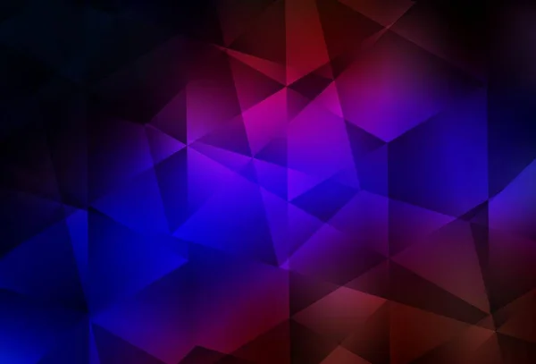 Azul Oscuro Fondo Poligonal Vectorial Rojo Ilustración Geométrica Estilo Origami — Vector de stock
