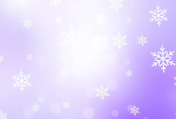 Světle Fialový Vektor Vzor Vánočním Stylu Chytrá Ilustrace Přechodovými Vánočními — Stockový vektor