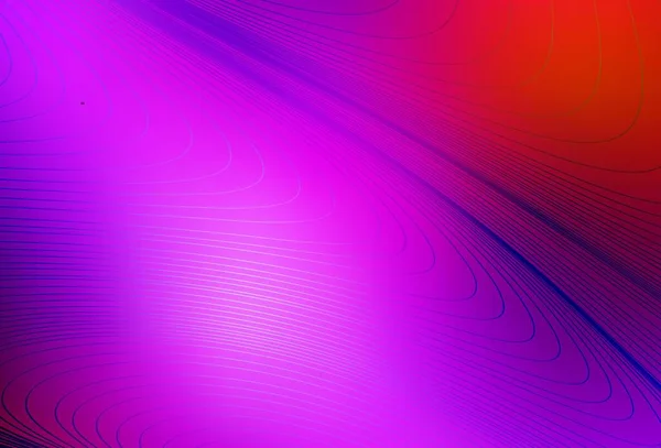 Lichtroze Rode Vector Sjabloon Met Gebogen Lijnen Een Circumflex Abstracte — Stockvector