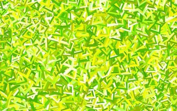 Vert Clair Motif Vectoriel Jaune Avec Des Formes Aléatoires Illustration — Image vectorielle