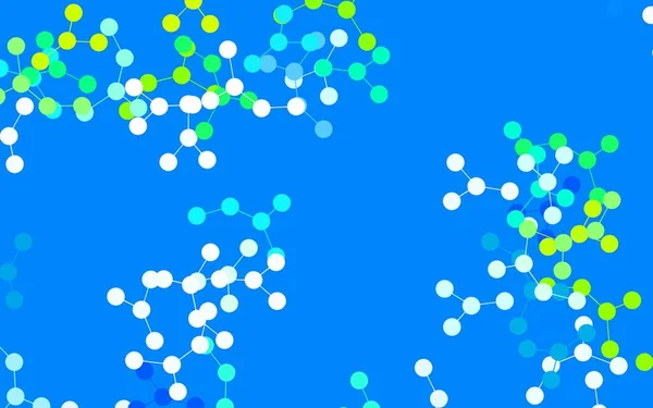 ライトブルー人工知能データを用いたグリーンベクトル背景 Aiリンク付きのシンプルなスタイルでカラフルなデザイン 入札データの促進のためのスマートデザイン — ストックベクタ