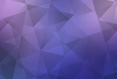 Açık Pembe, Mavi vektör çokgen arka plan. Üçgenli renkli soyut çizimler. Web siteniz için çokgen tasarım.