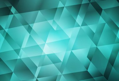 Açık yeşil vektör soyut mozaik arkaplan. Origami stilinde gradyan ile yaratıcı geometrik illüstrasyon. Pankartın için tamamen yeni bir şablon.