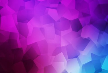 Açık pembe, soyut şekilli mavi vektör dokusu. Soyut tarzda rengarenk gradyan şekilleri olan bir resim. Duvar kağıtları için zarif tasarım.