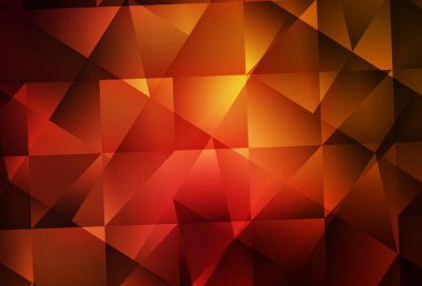 Koyu kırmızı vektör mozaik şablon. Çokgen şekilli bir örnek. İşiniz için en iyi üçgen tasarım.